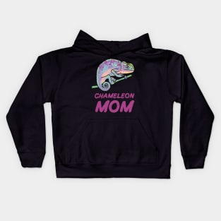 Chameleon Mom, Purple, for Chameleon Lovers Kids Hoodie